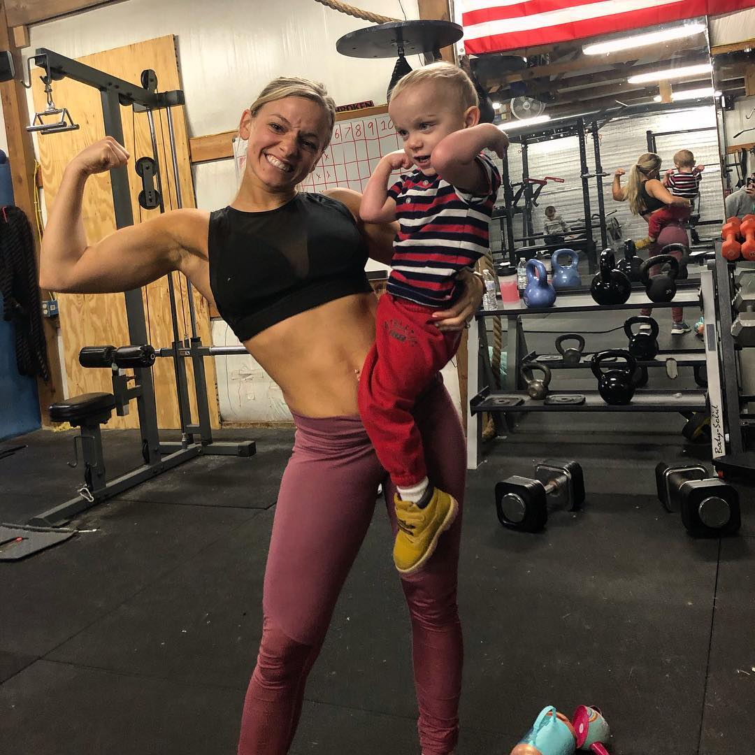 Mackenzie Mckee and Son Snuggle in Selfie