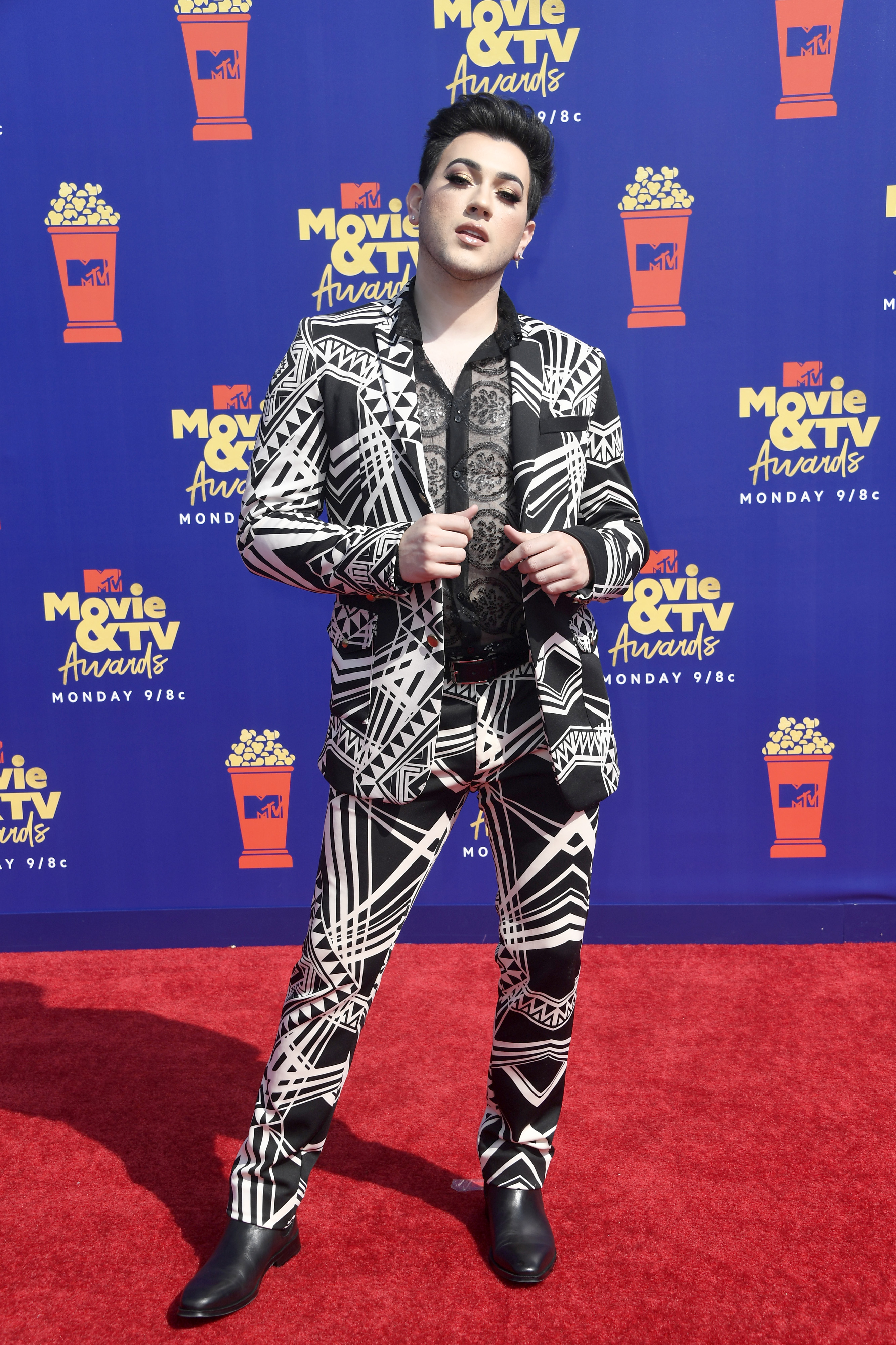 Manny MUA at the MTV Movie & TV Awards Red Carpet