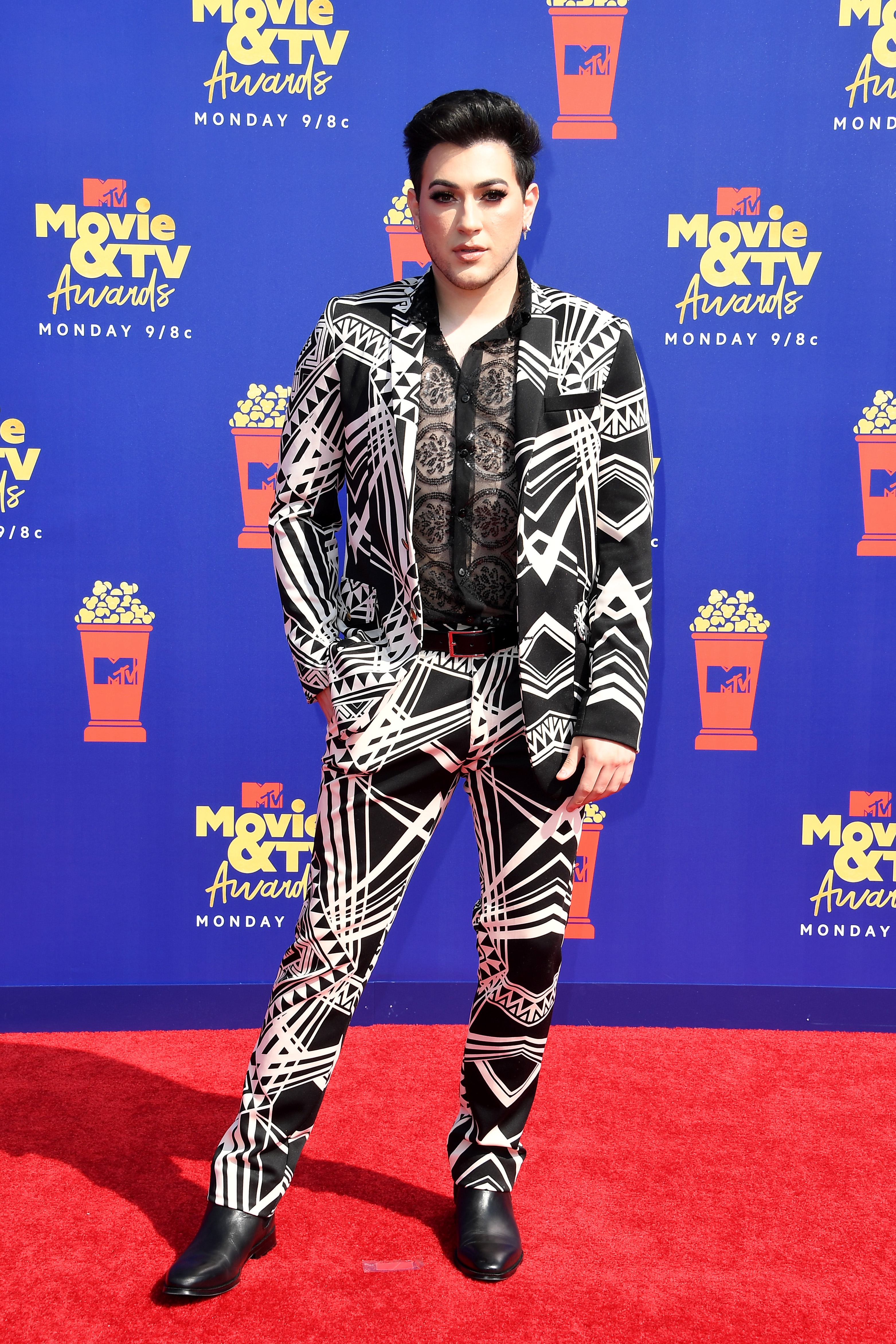 Manny MUA at the MTV Movie & TV Awards Red Carpet