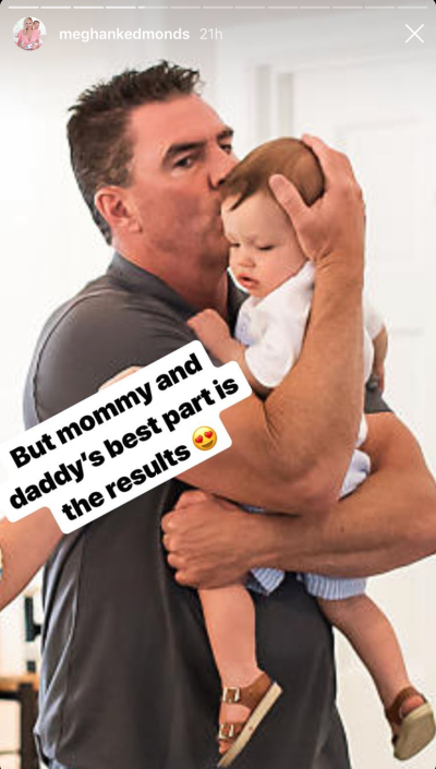 Jim Edmonds Kissing His Son