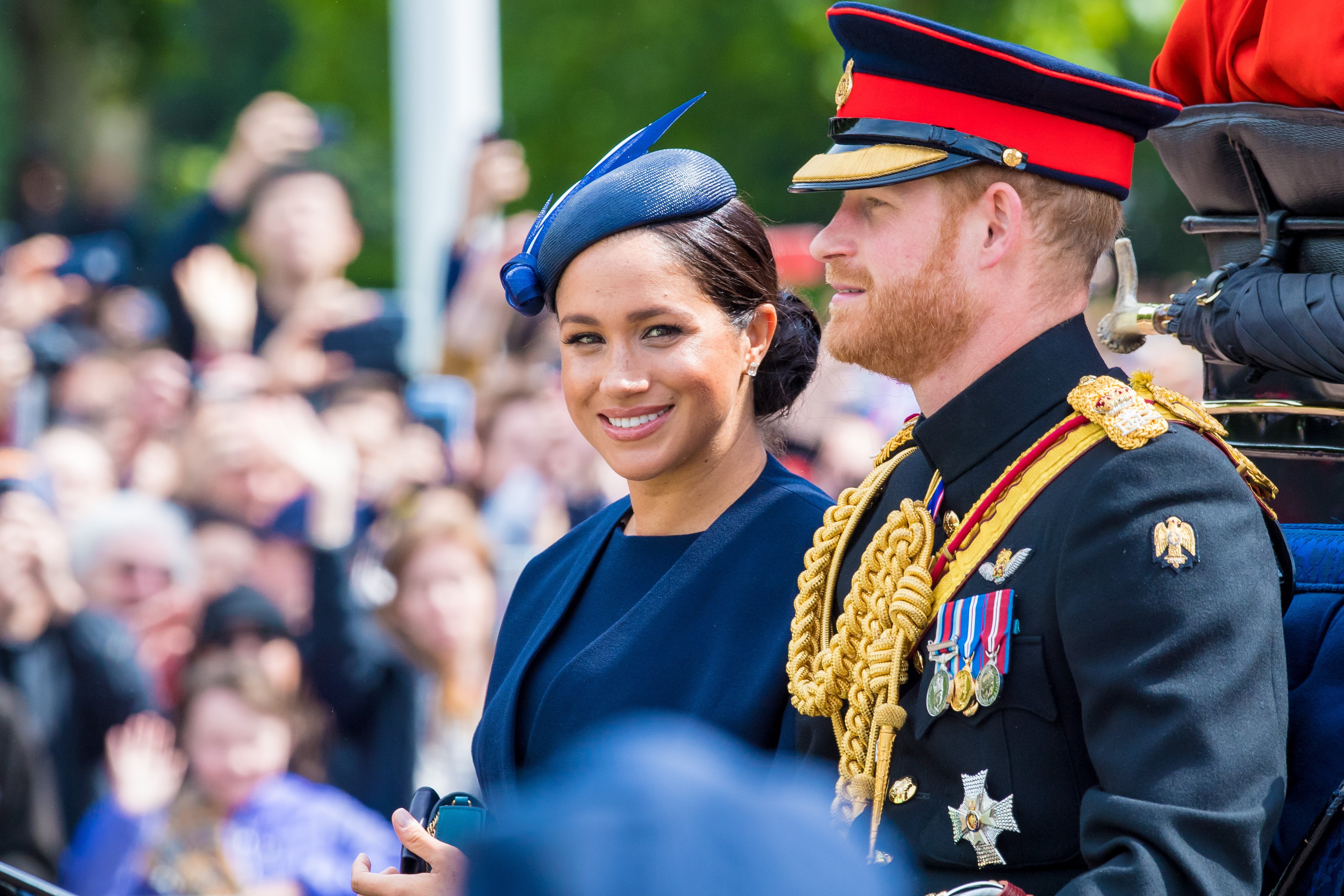meghan markle trooping the colour prince harry