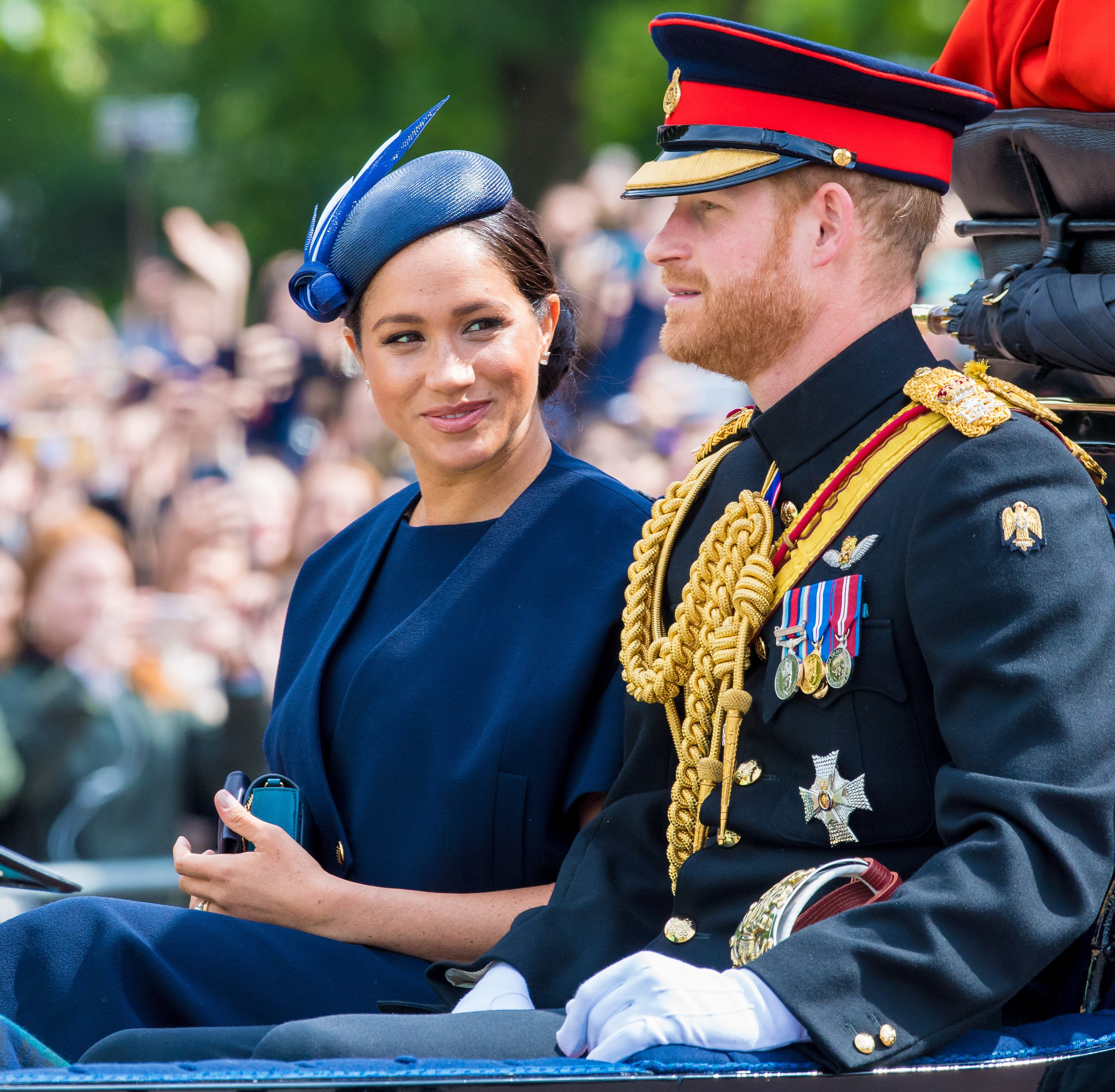 meghan markle trooping the colour prince harry