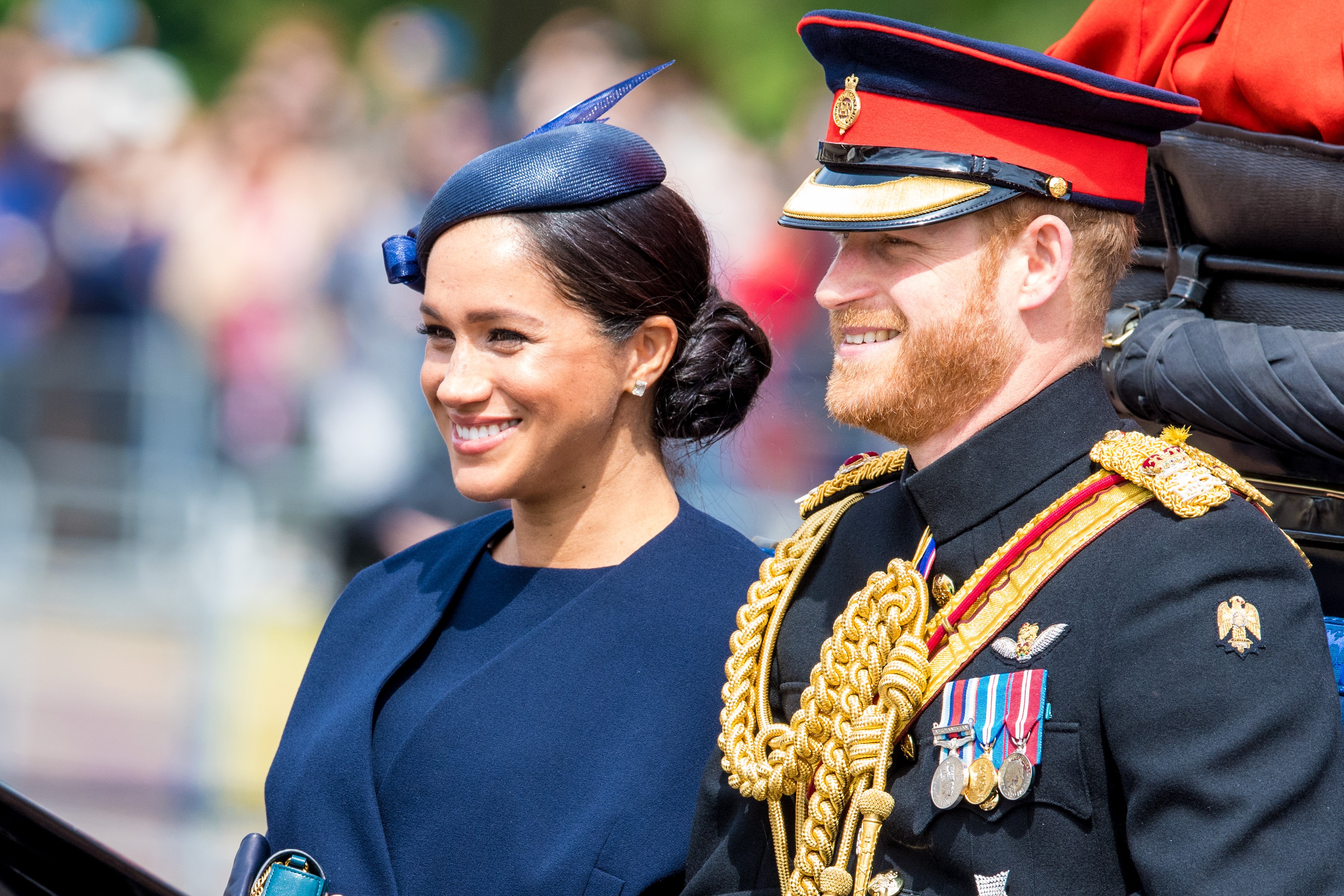 meghan markle trooping the colour prince harry