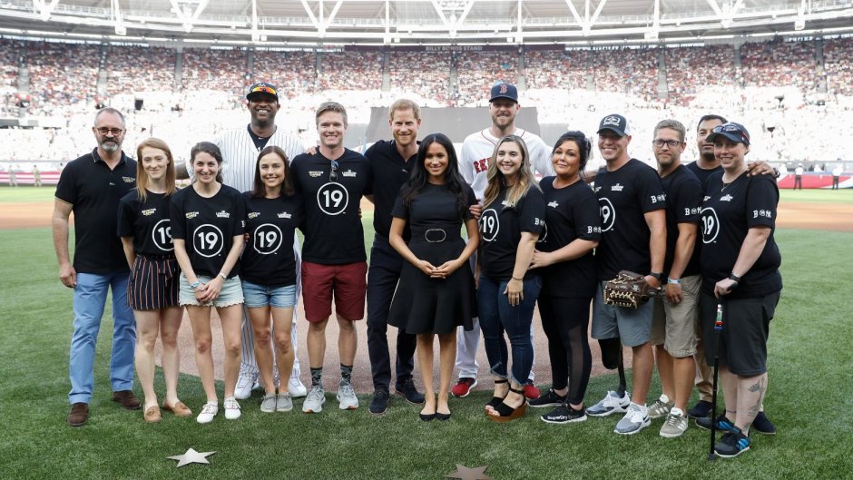 Meghan Markle and Prince Harry at a Yankees vs. Red Sox Game in London