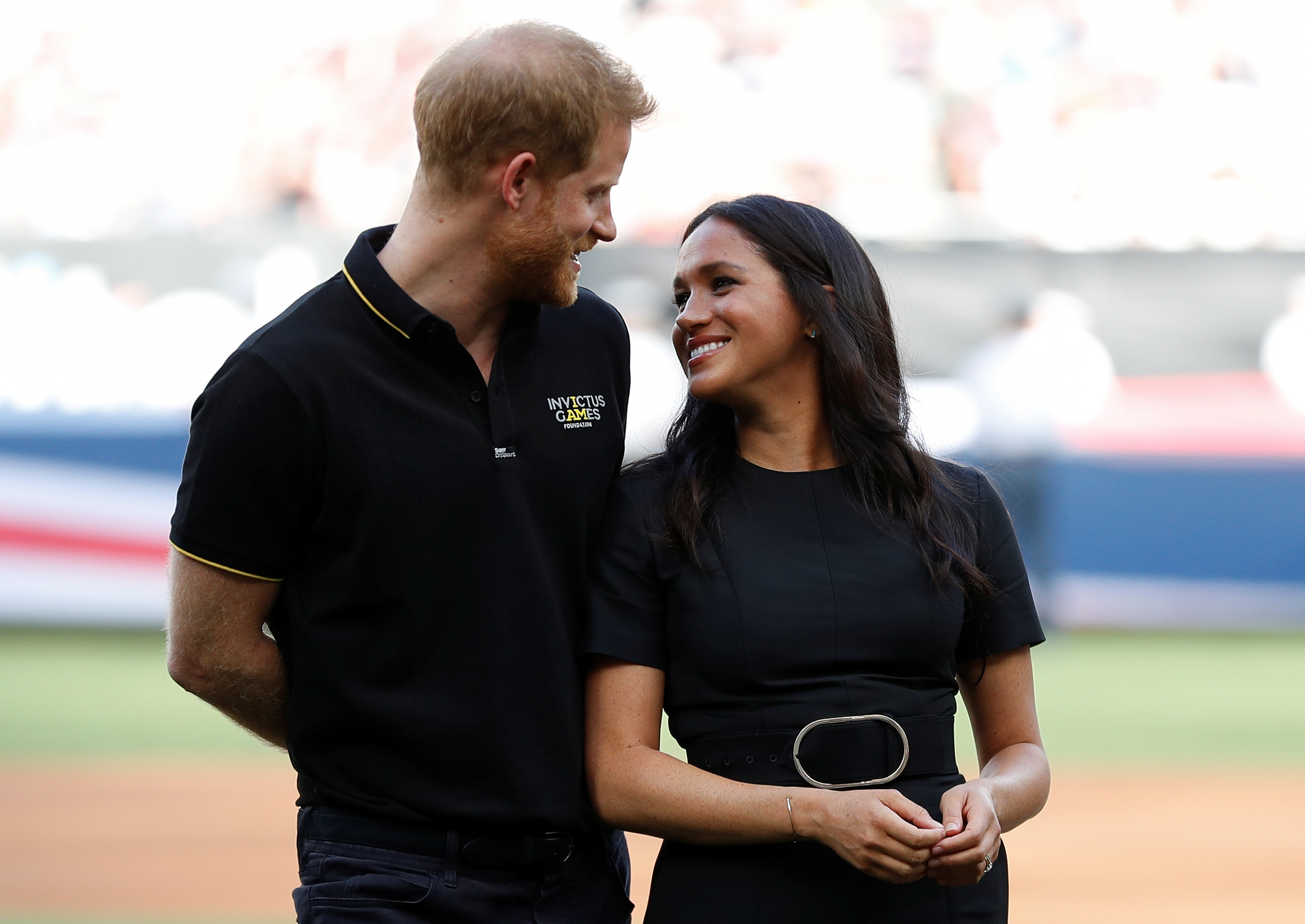 Meghan Markle and Prince Harry at a Yankees vs. Red Sox Game in London