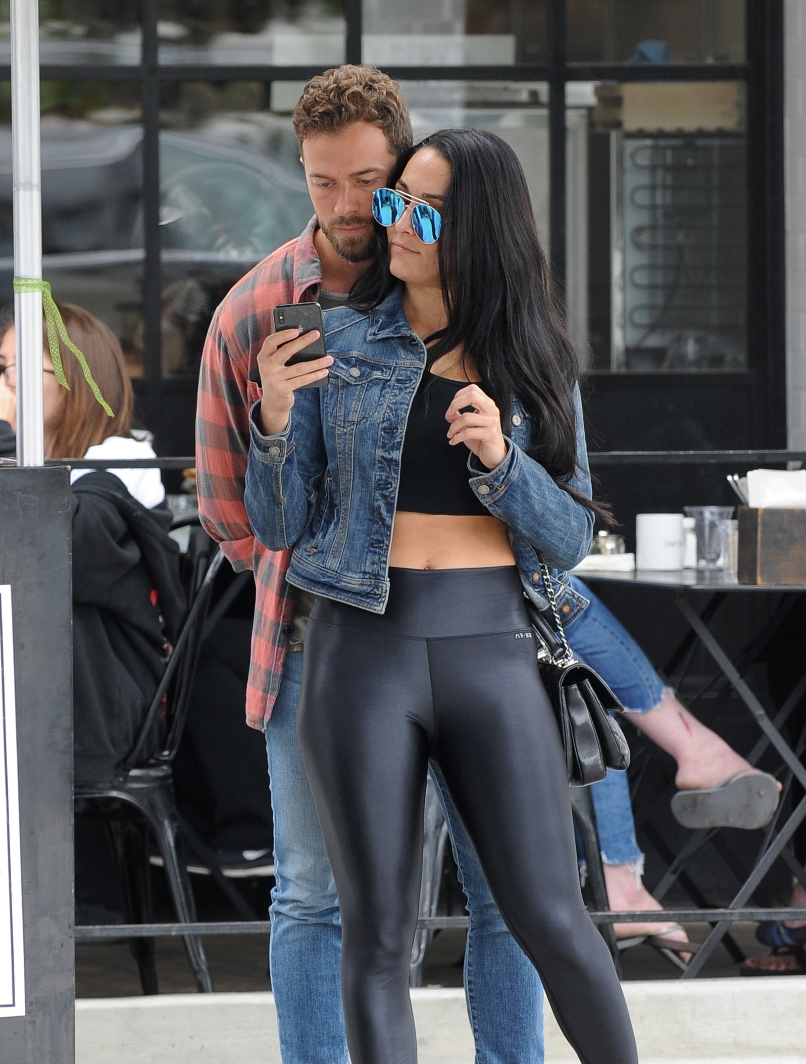 nikki bella packs on some serious pda with boyfriend artem chigvintsev  while out in los angeles-250619_3