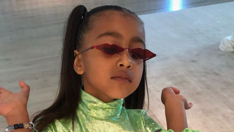 North West Acting Sassy in Sunglasess