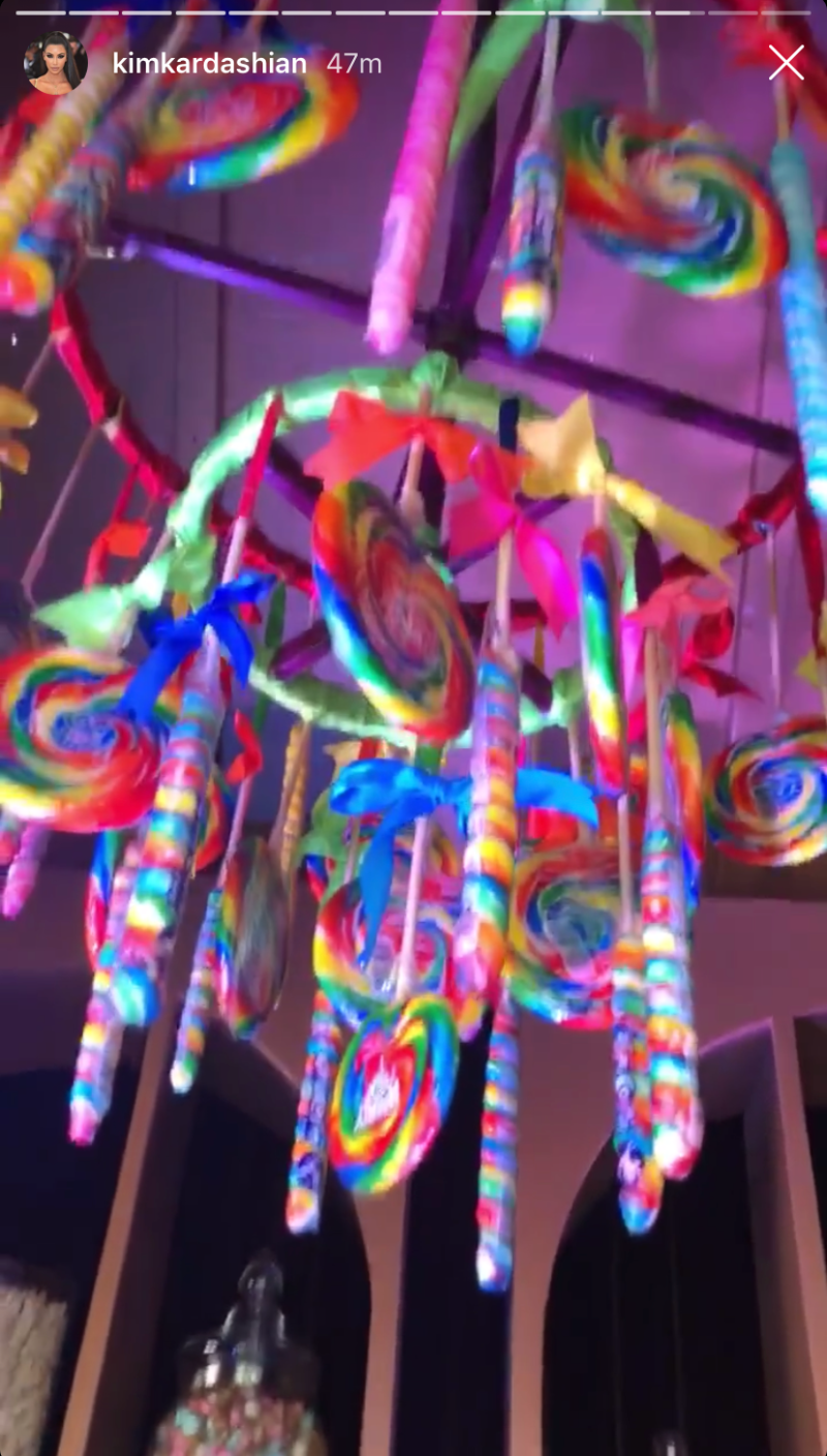 Candy Mobiles Hanging From the Ceiling