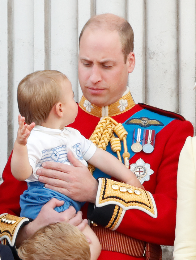 Prince William Holding Prince Louis