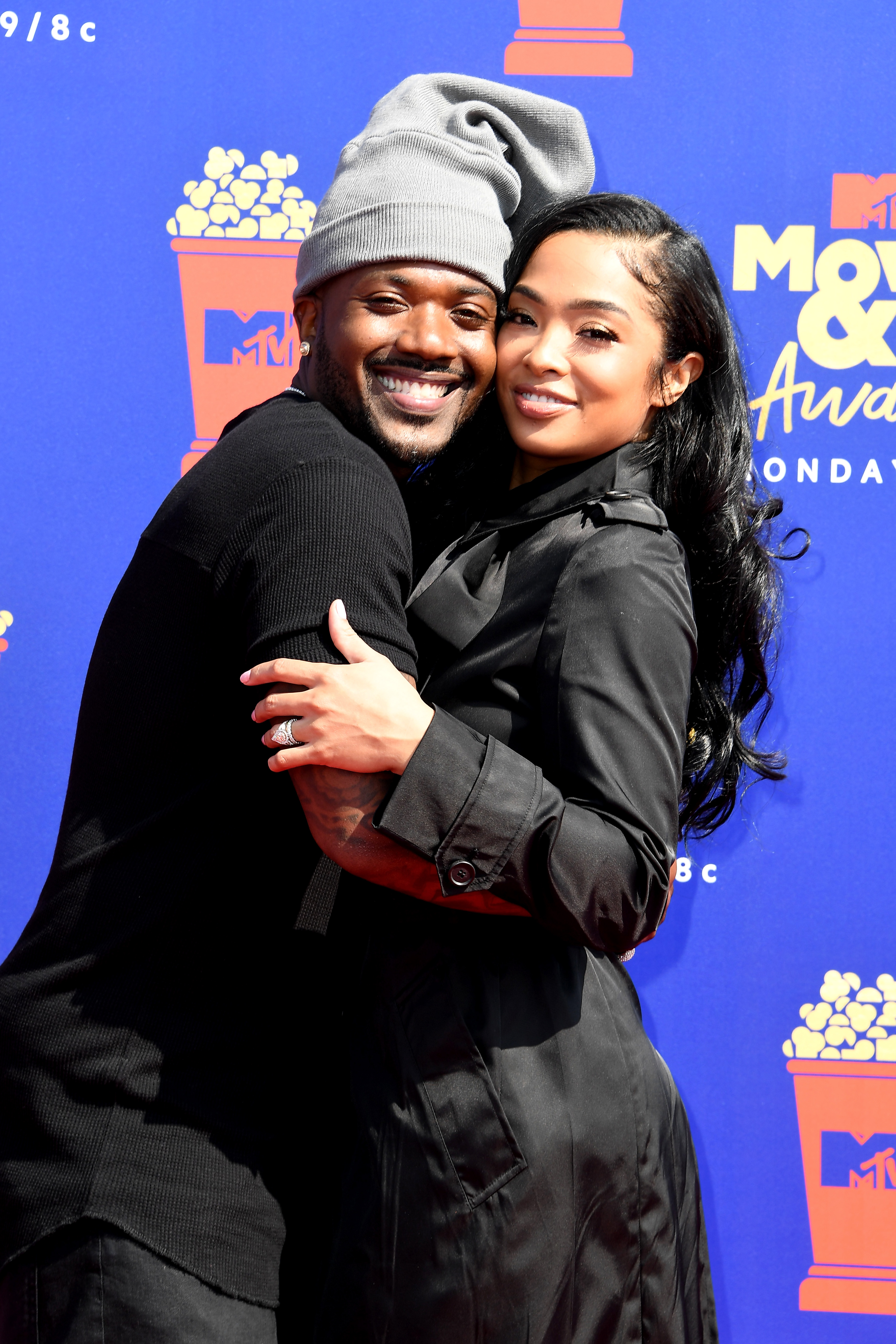 Ray J and Princess Love at the MTV Movie & TV Awards Red Carpet