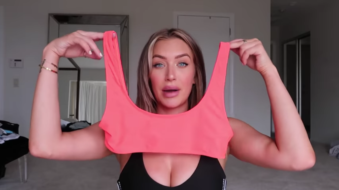 Anastasia Karanikolaou Does a Bikini Haul Try-On Video on