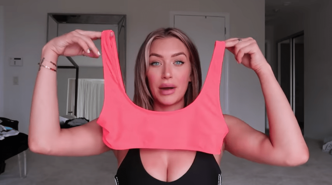 stassie-karanikolaou-bikini-try-on