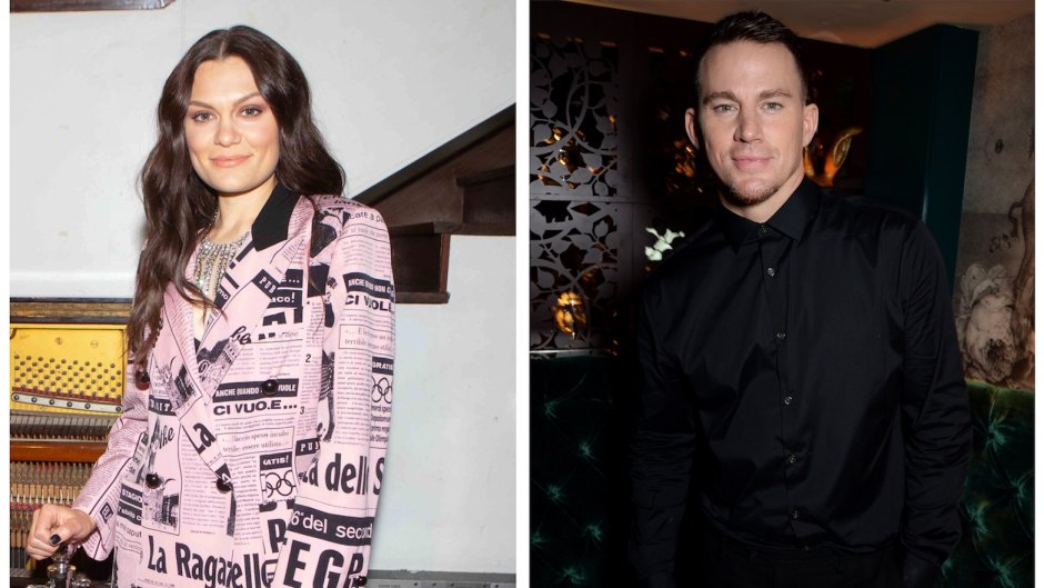 Channing Tatum in a Black Suit and Jessie J in a Pink Newspaper Print Suit Relationship Details