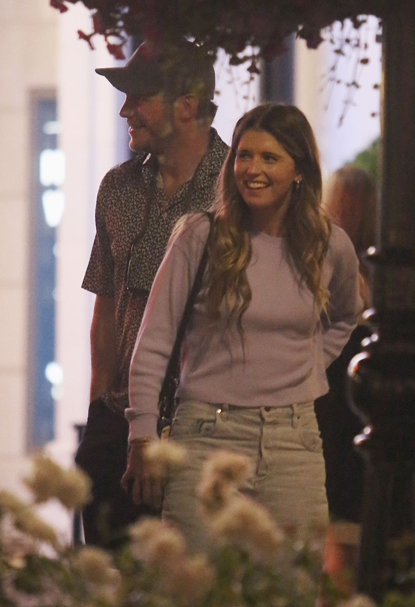 Chris Pratt and Katherine S Hold Hands During Date Night