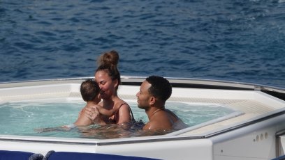 Chrissy Teigen, John Legend, Miles Stephens