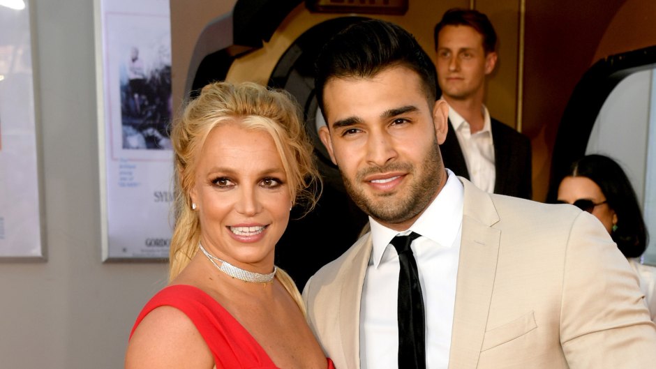 Britney Spears and Sam Asghari Engaged Once Upon a Time in Hollywood Premiere