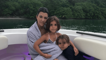 Kourtney Kardashian and her kids