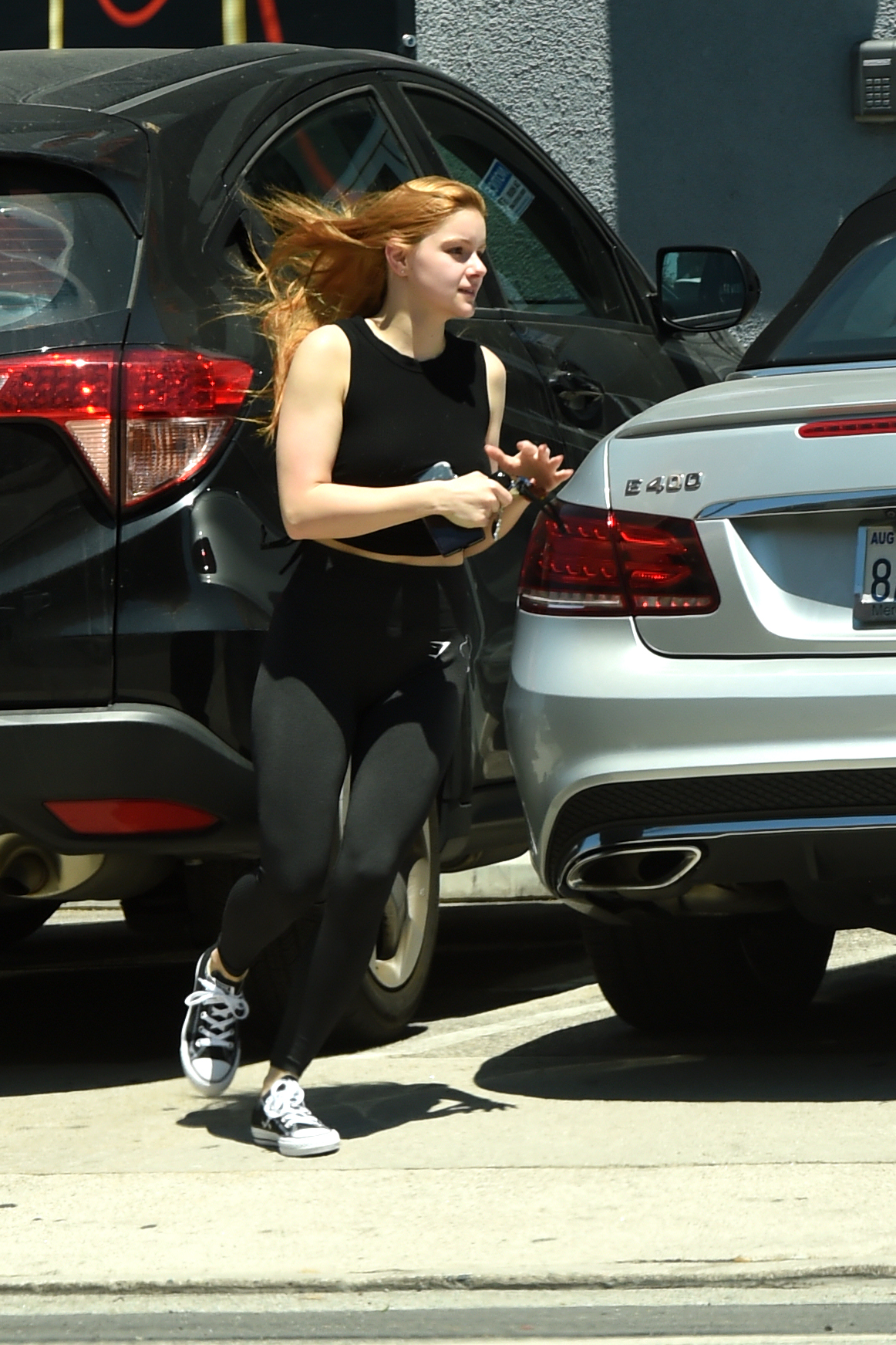 Ariel Winter With Red Hair and No Makeup in Los Angeles