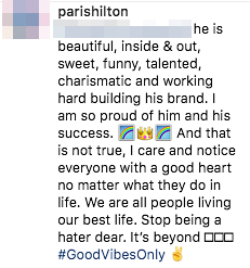 Paris Hilton comment