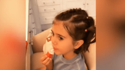 Penelope Disick Applying Makeup