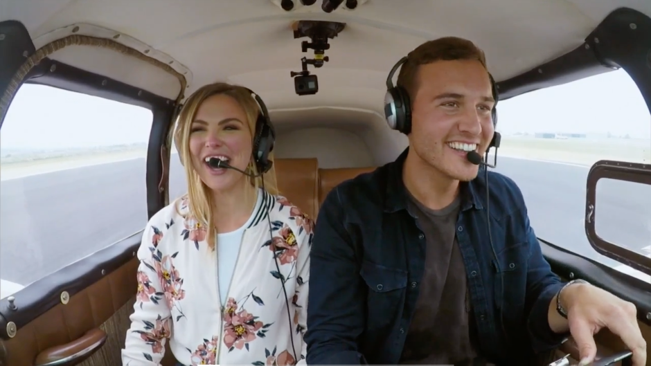 Peter Weber Flying a Plane With Hannah Brown