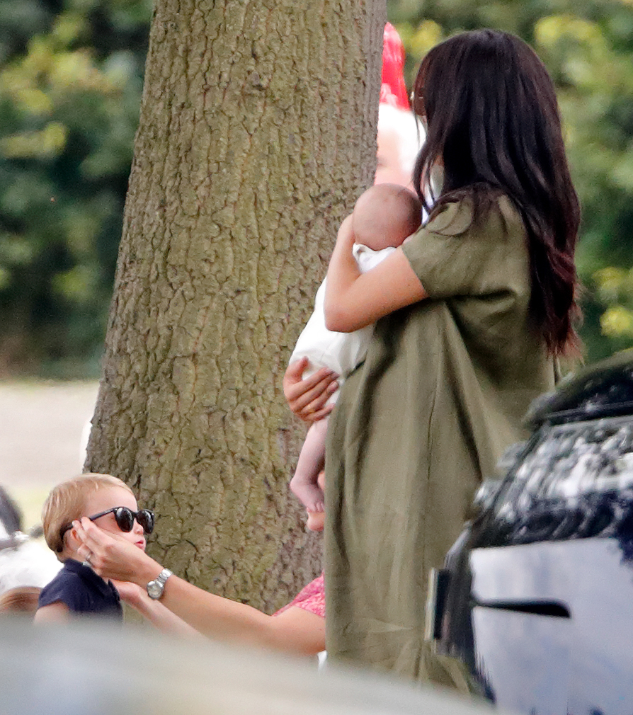 Prince-Louis-Duchess-Meghan-funny-face-polo-game-archie