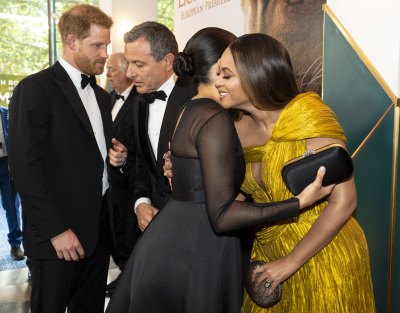 Meghan Markle, Beyonce and Prince Harry at 'The Lion King' Premiere