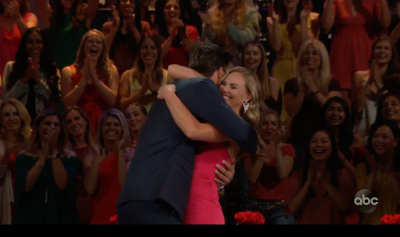 Hannah Brown and Tyler Hugging