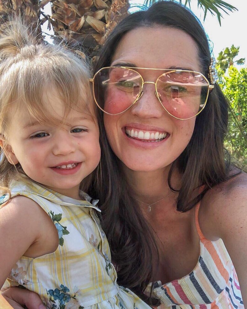 Jade Roper and Daughter Emerson Selfie Pink Aviators