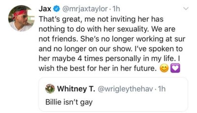 Jax Taylor's Tweet About Billie Lee Leaving 'Vanderpump Rules'