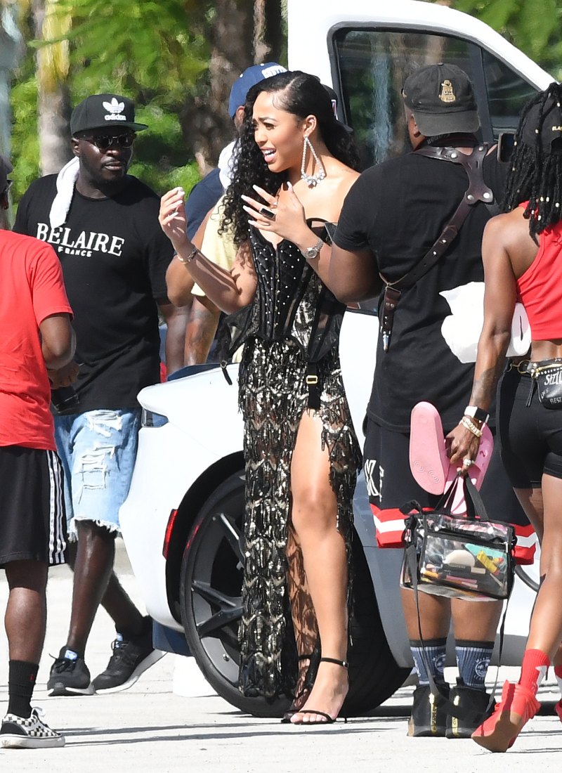 Jordyn Woods in a Dress