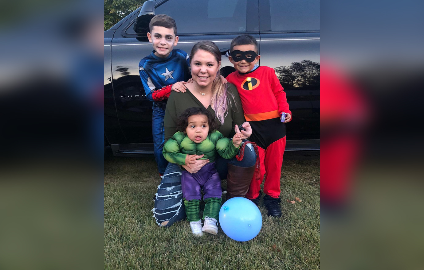 Kailyn Lowry with her children.