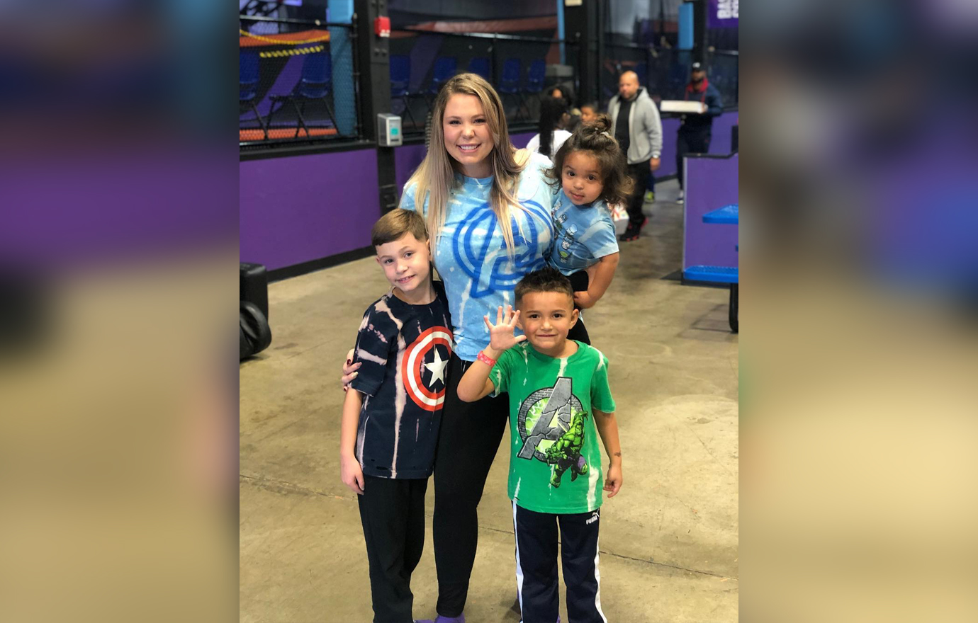 Kailyn Lowry with her children.