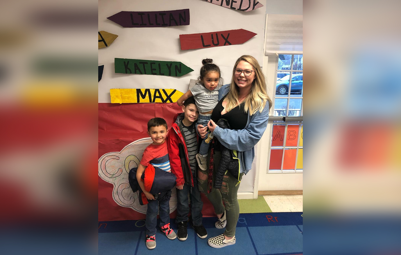 Kailyn Lowry with her children.