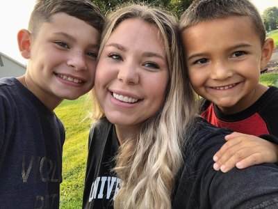 Kailyn Lowry with her children.