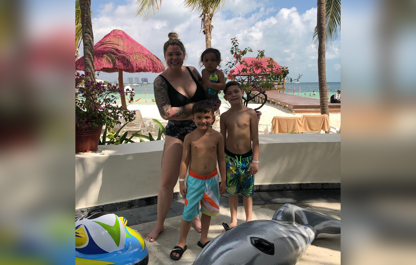 Kailyn Lowry with her children.