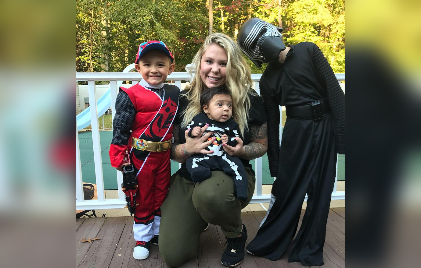 Kailyn Lowry with her children.