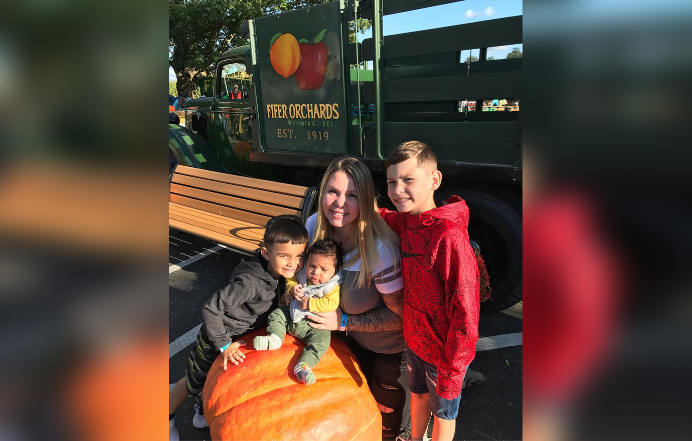 Kailyn Lowry with her children.