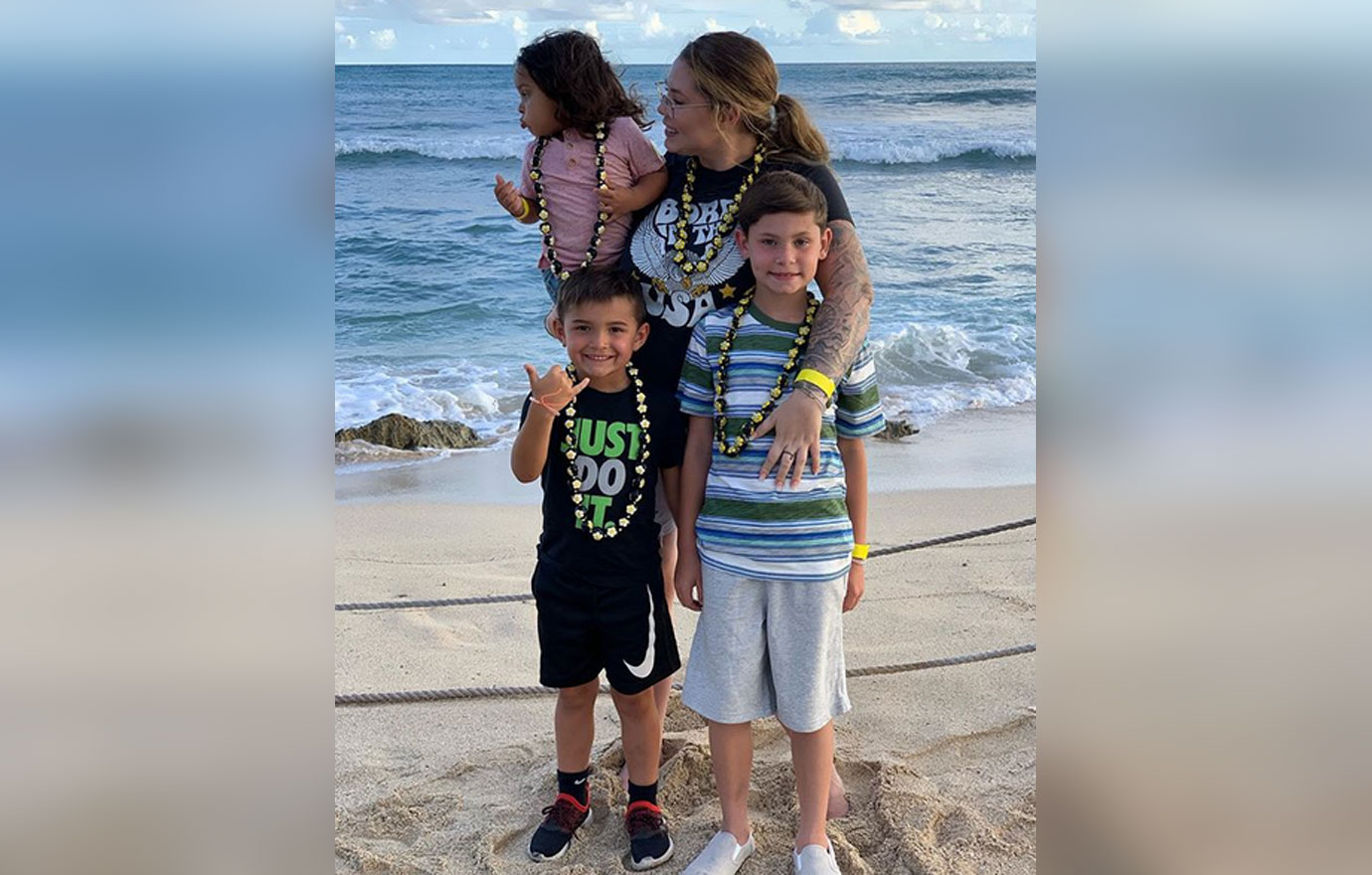 Kailyn Lowry with her children.