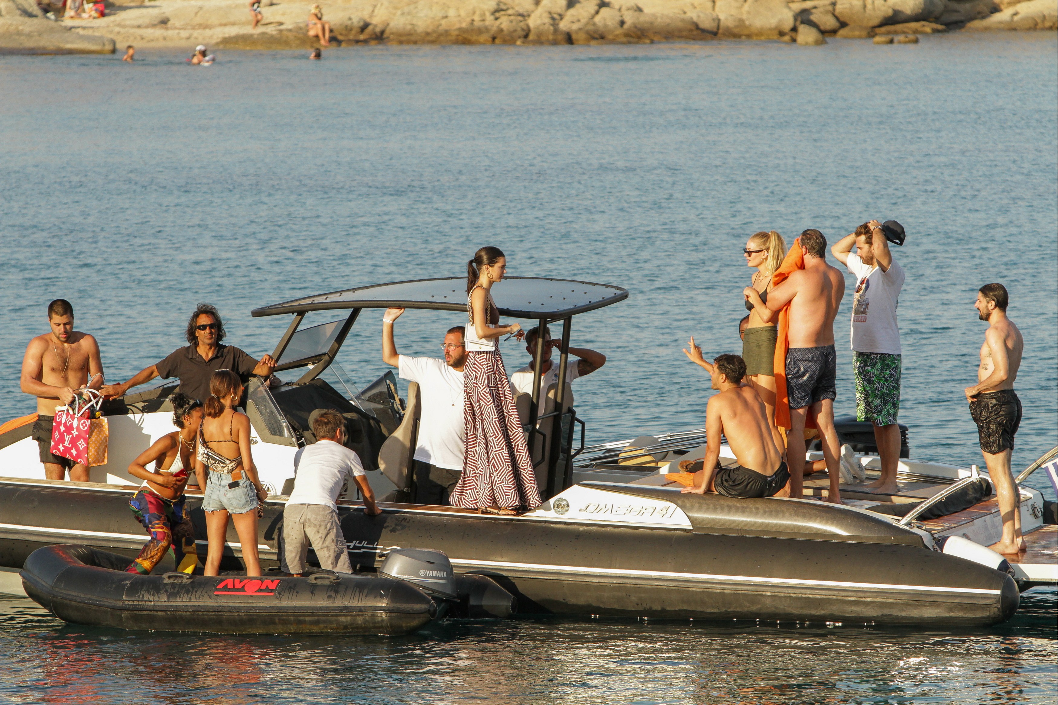 Kendall Jenner on a Boat in Mykonos, Greece