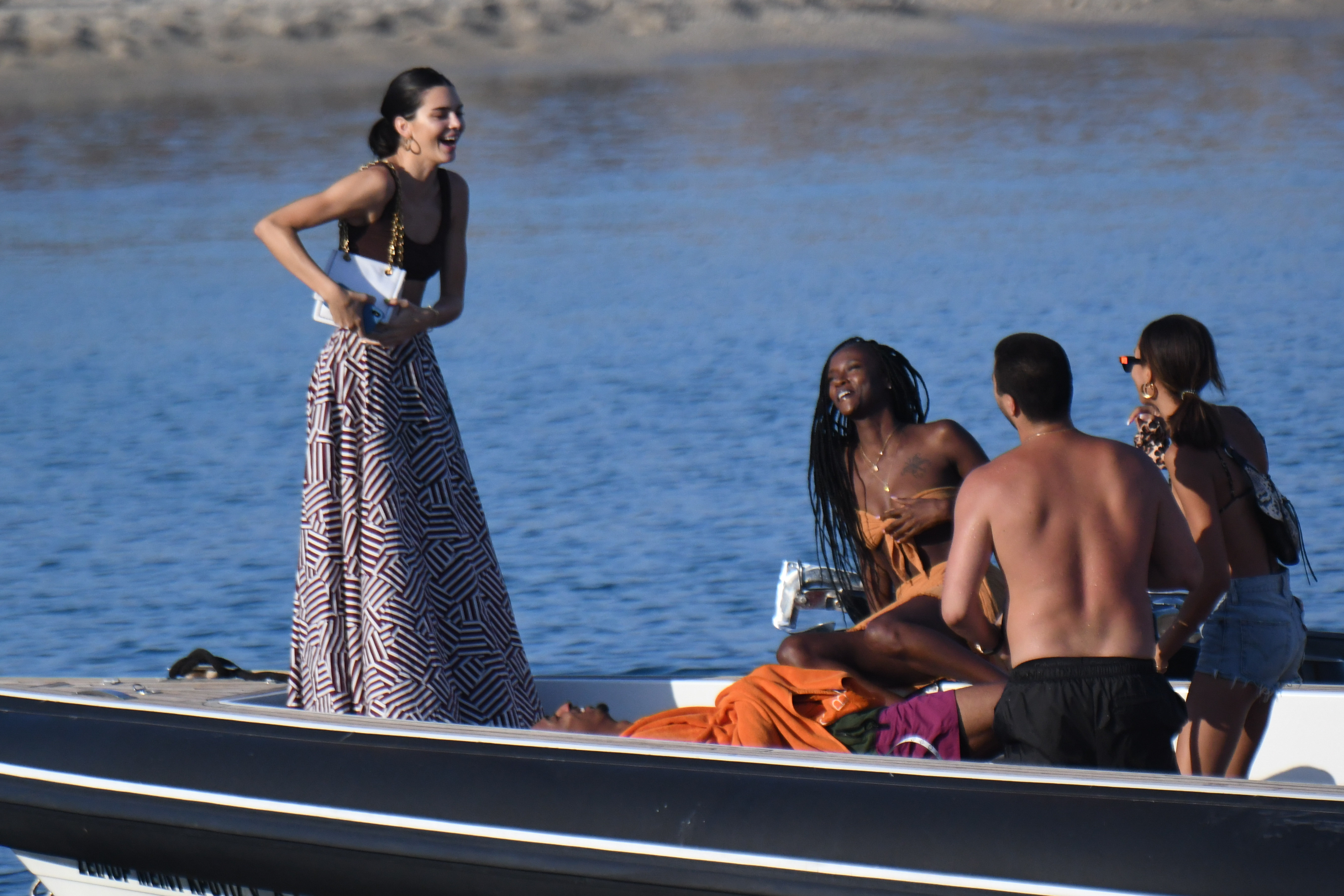 Kendall Jenner on a Boat in Mykonos, Greece