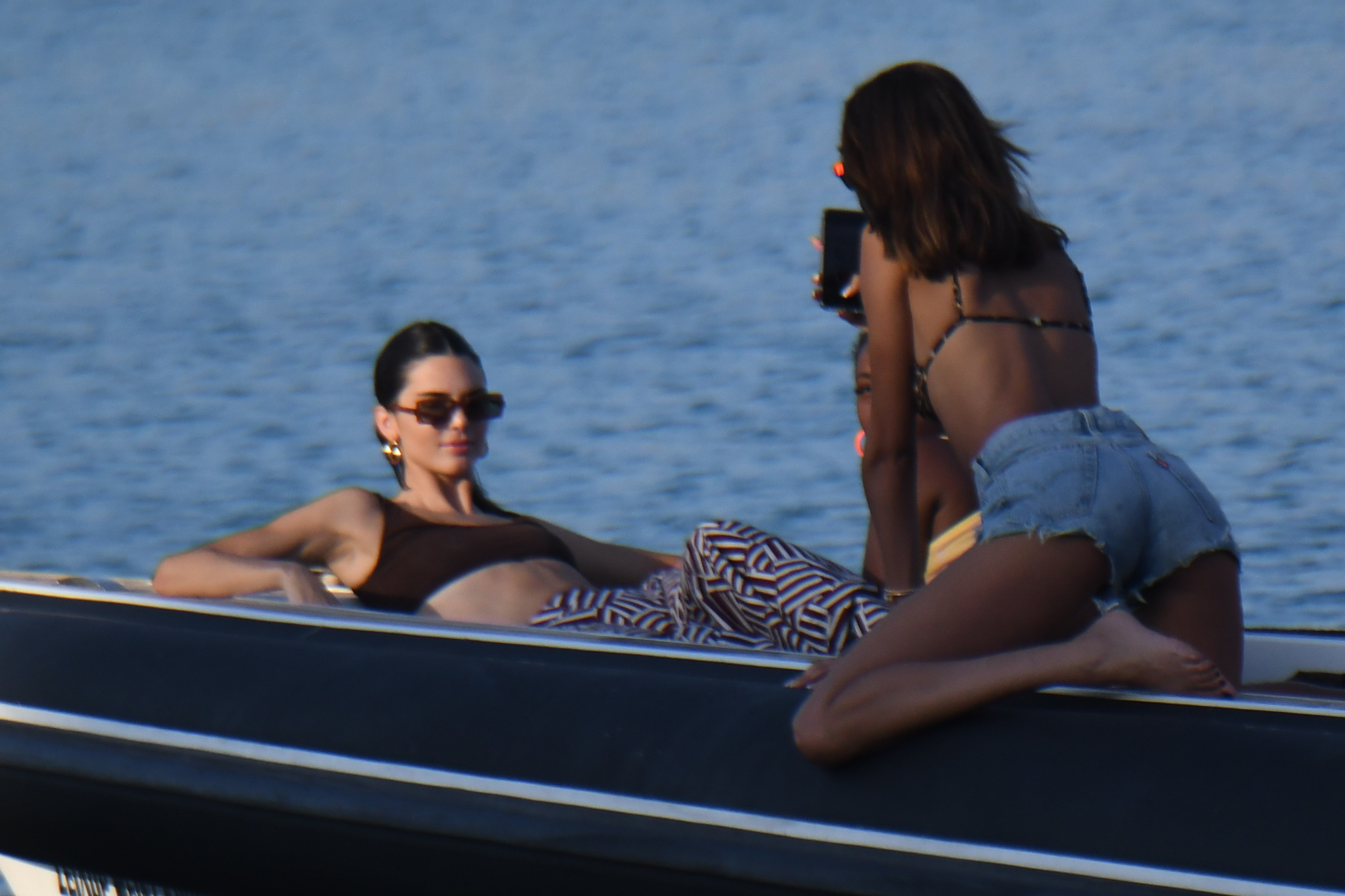 Kendall Jenner on a Boat in Mykonos, Greece