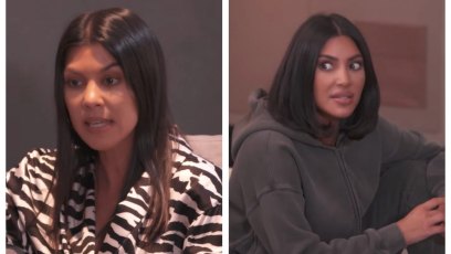 Kourtney Kardashian and Kim Kardashian