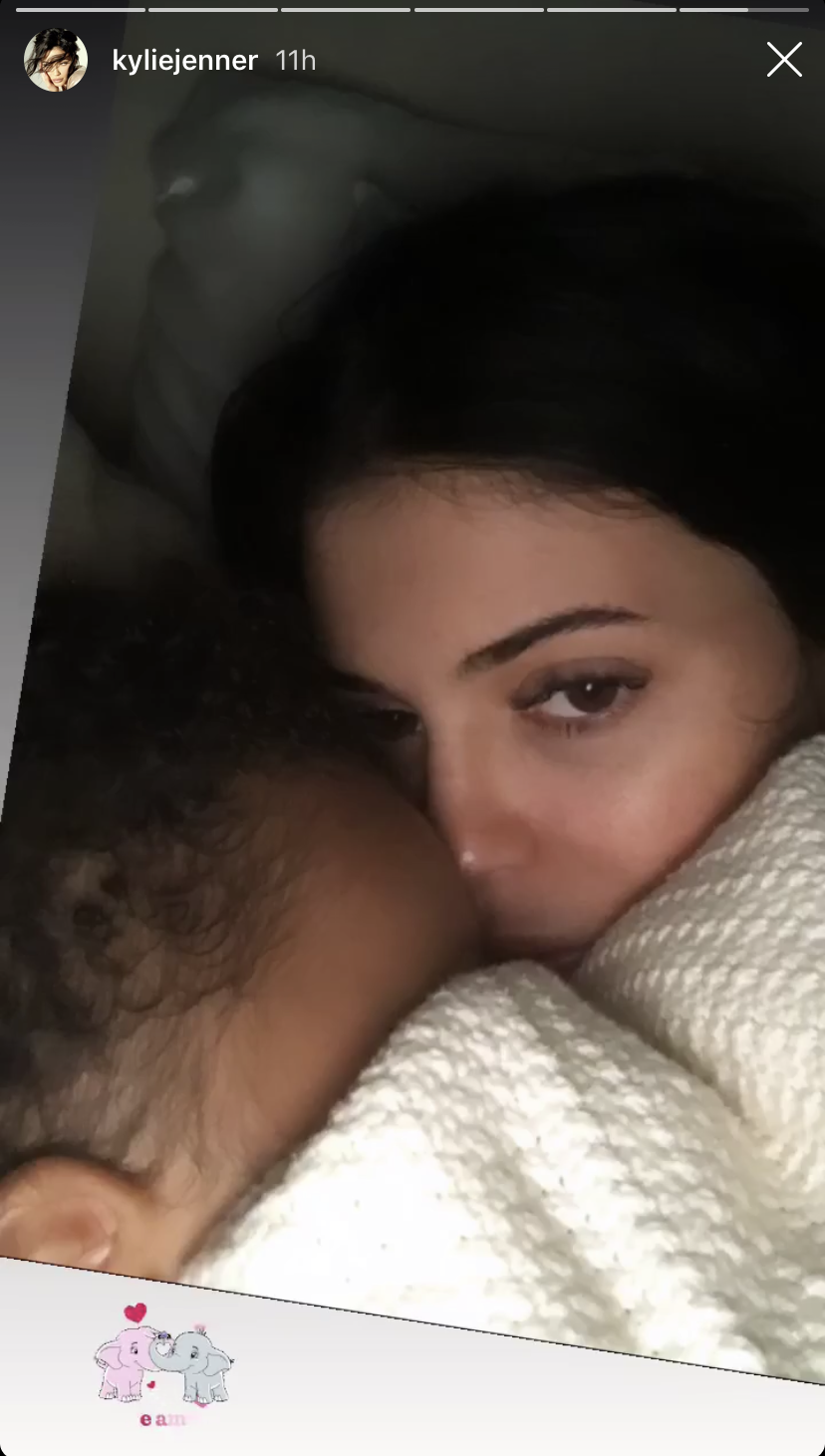 Kylie Jenner Cuddling Stormi Webster