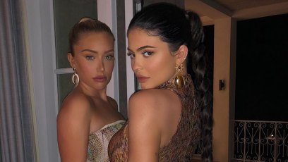 Kylie Jenner and Stassie Karanikolaou long braids missoni dresses