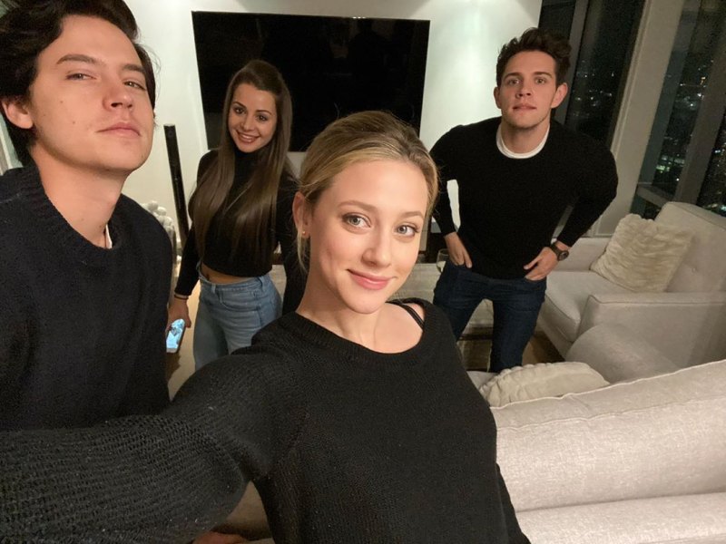 Lili Reinhart and Cole Sprouse Hang Out With Riverdale Costars