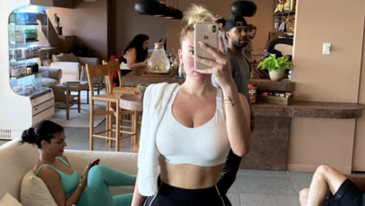 Anastasia Karanikolaou Taking a Mirror Selfie