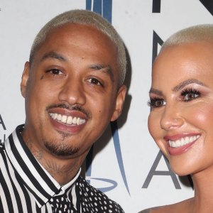 Amber Rose and Alexander "AE: EdwAmber Rose and Alexander "AE" Edwards at the National Film and Television Awards