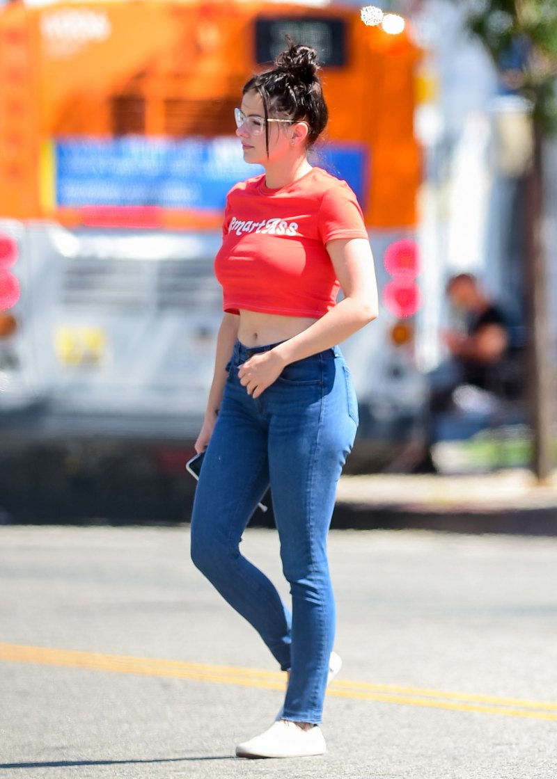 Ariel Winter Looks Trendy in a 'Smart-Ass' Crop Top and Tight Jeans
