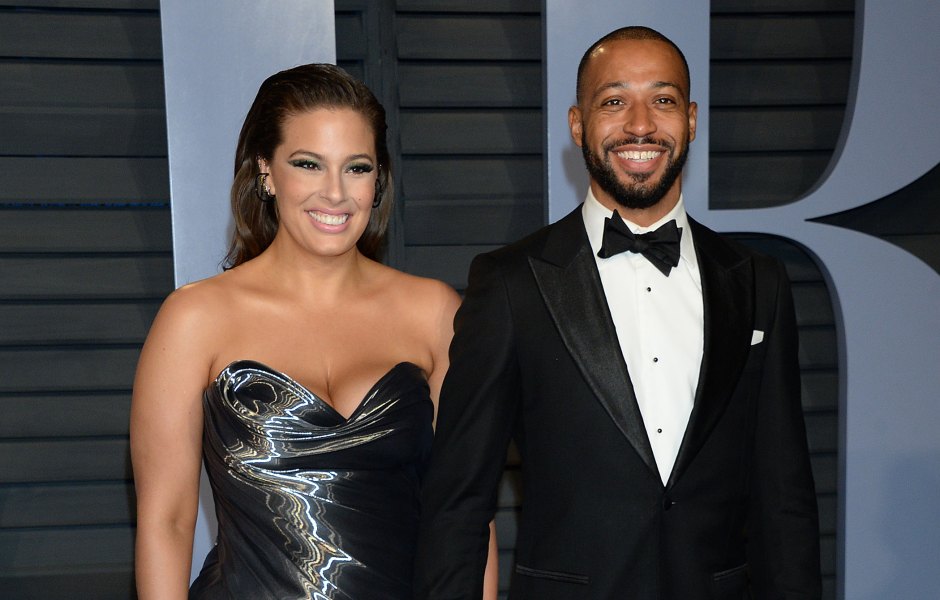 Ashley Graham and Justin Ervin Vanity Fair Oscars Afterparty